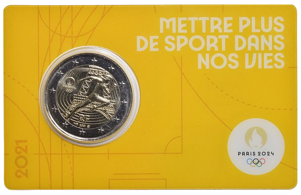 Otra imagen de 2 euros conmemorativa Juegos Olímpicos de Verano París 2024 - Atletismo